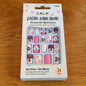 CALA Little Miss Nails Press-On Manicure | Cute Puppy Dog Nails